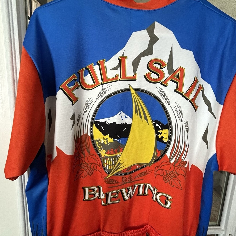 PACE Sportswear Full Sail Brewing Co. Cycling Jersey XXL Beer‎ Pockets Graphics